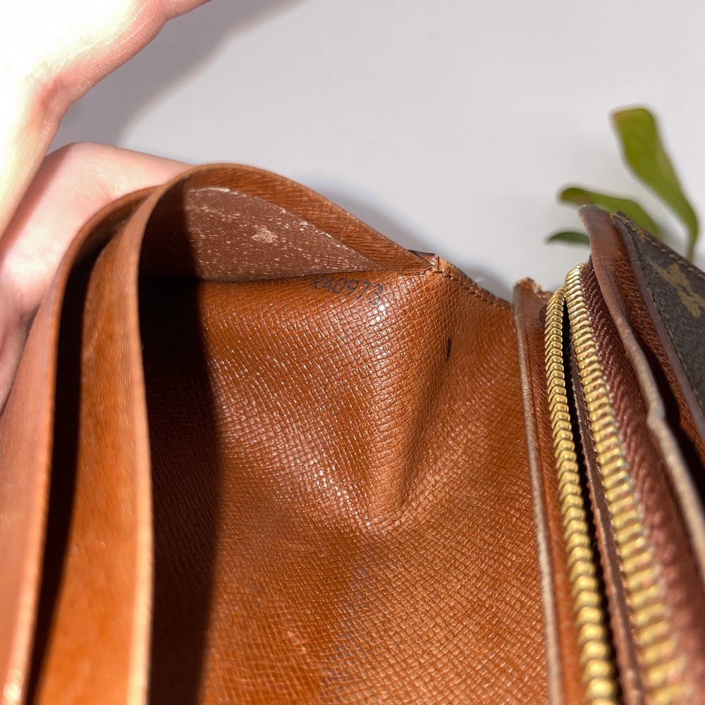 Louis Vuitton Tresor Monogram Wallet Vintage Porte Monnaie Brown Canvas - Picture 12 of 13